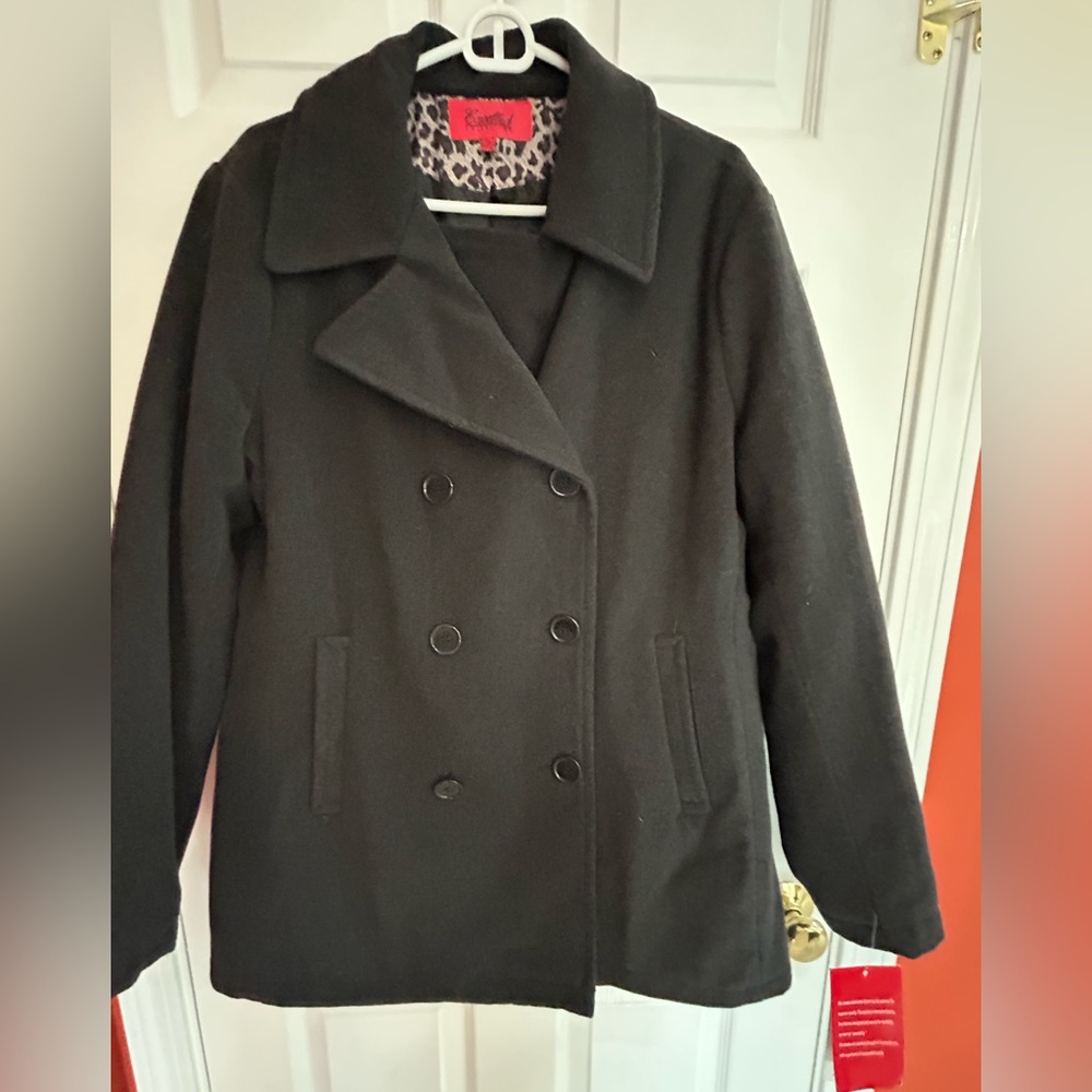 Women’s Charcoal Gray Peacoat